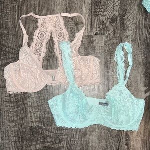Aerie underwire lace bra lot of 2